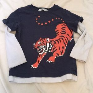 H & M long sleeve tiger T-shirt
